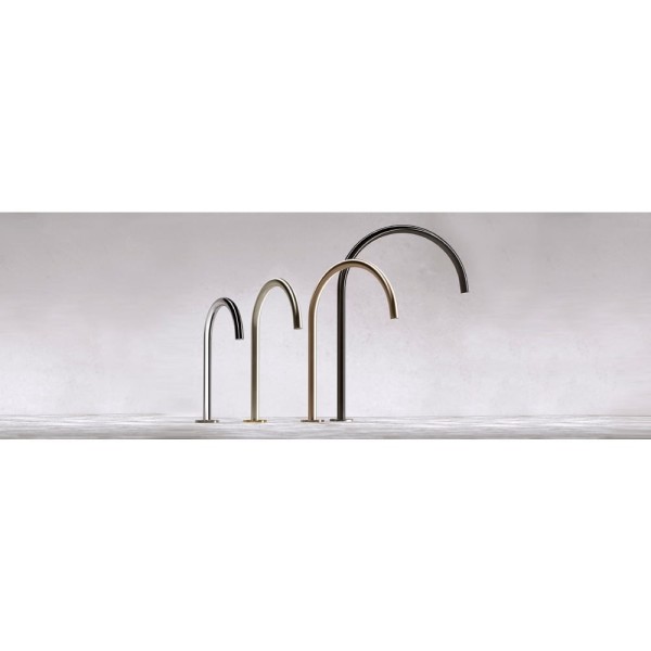 Encontraproduto.com.br - Bica para Banheiro de Mesa 360mm Mix&Match Grafite Escovado - 00926170 - Docol