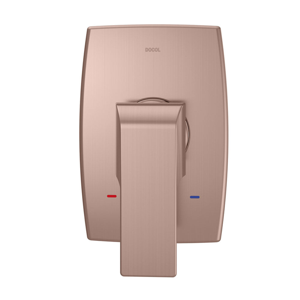 Acabamento Monocomando para Chuveiro e Ducha Higiênica Vougan Cobre Escovado - 00885769 - Docol