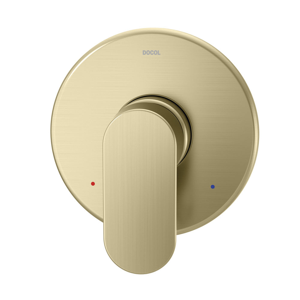 Acabamento Monocomando para Chuveiro e Ducha Higiênica Kaila Ouro Escovado - 00886872 - Docol