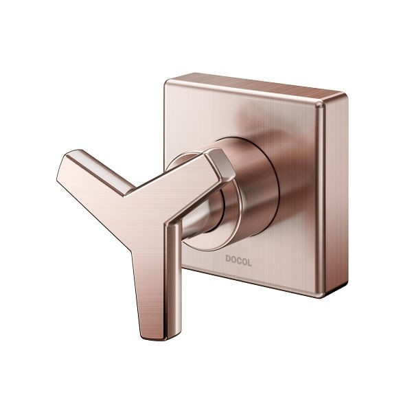 Encontraproduto.com.br - Acabamento para Registro Base Deca 1.1/4 e 1.1/2 City Cobre Escovado - Docol - 00877469 - Unitário
