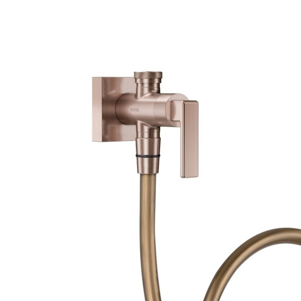 Encontraproduto.com.br - Ducha Higiênica com Registro e Derivação Stillo Cobre Escovado - Docol - 00823769 - Unitário
