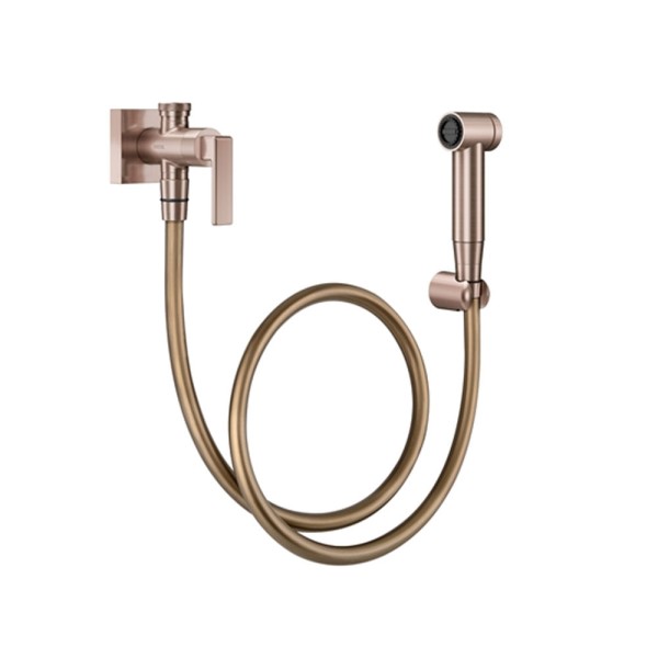 Encontraproduto.com.br - Ducha Higiênica com Registro e Derivação Stillo Cobre Escovado - Docol - 00823769 - Unitário