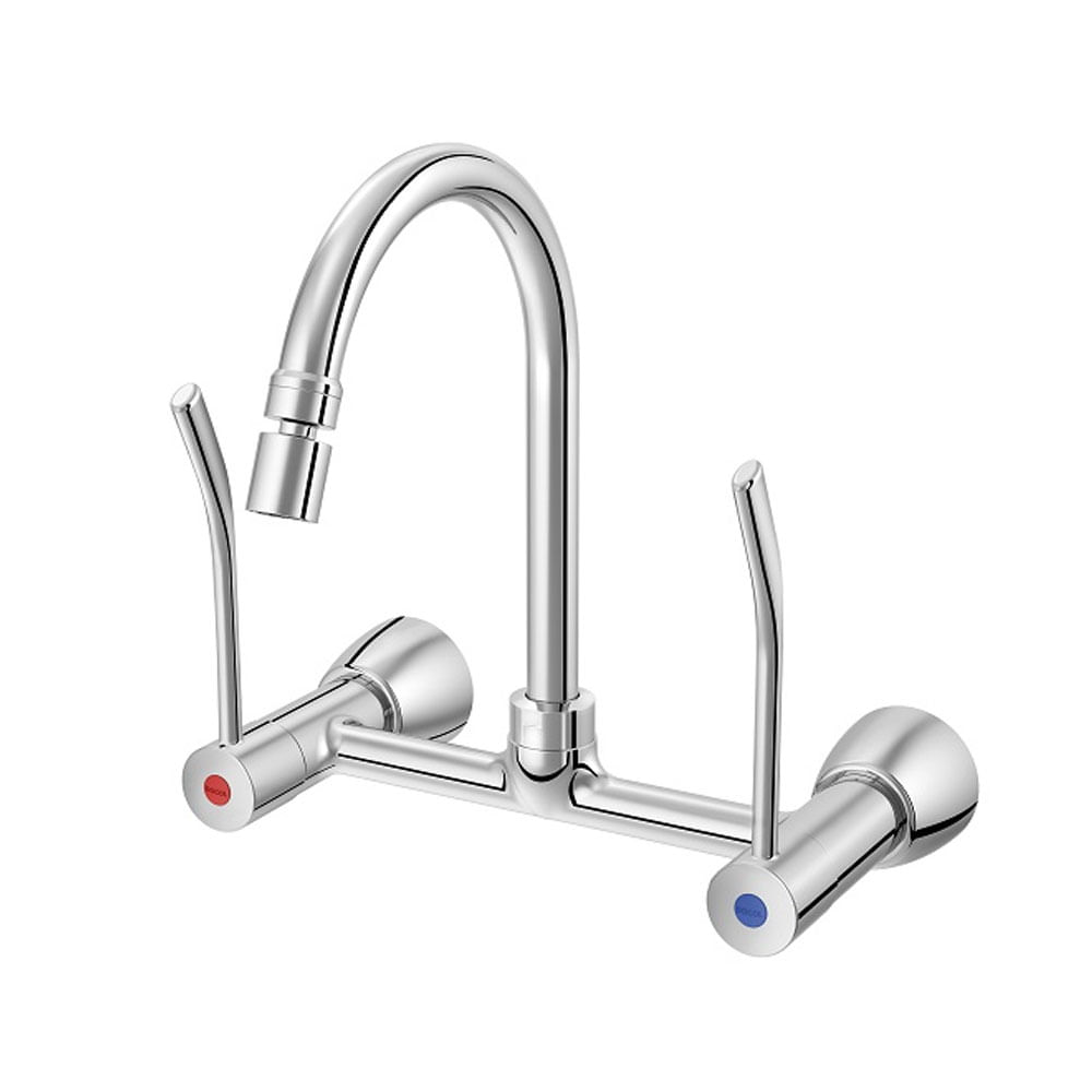 Misturador para Cozinha Parede Benefit com Alavanca Cromada - 00947206 - Docol