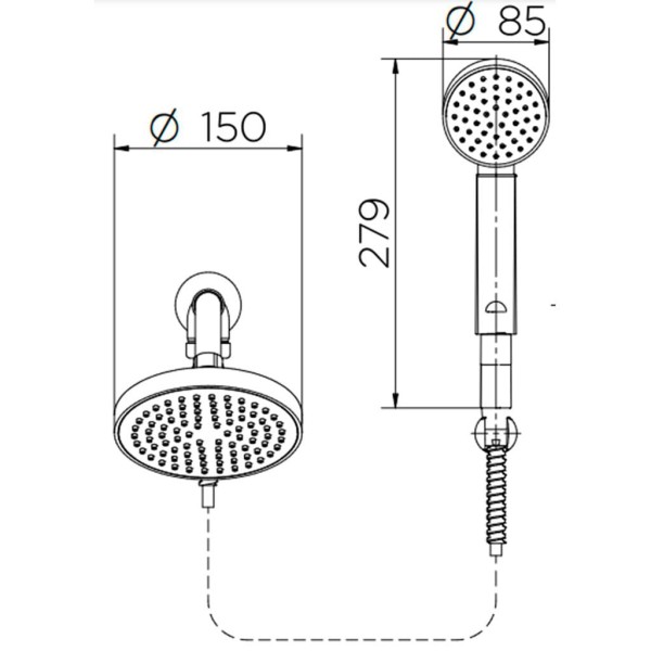 Encontraproduto.com.br - Chuveiro Ducha R150 1/2
