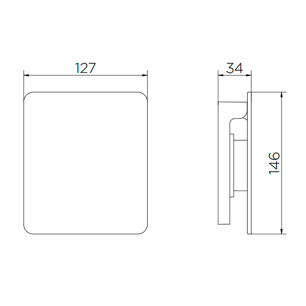Encontraproduto.com.br - Acabamento para válvula de descarga Docol Flat cobre escovado - 00931769 - Docol