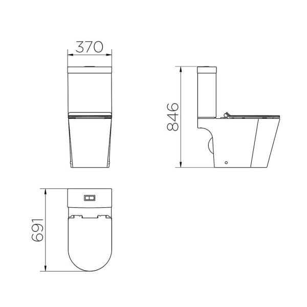 Encontraproduto.com.br - Kit Vaso Sanitário Com Caixa Acoplada Liss Branco Docol