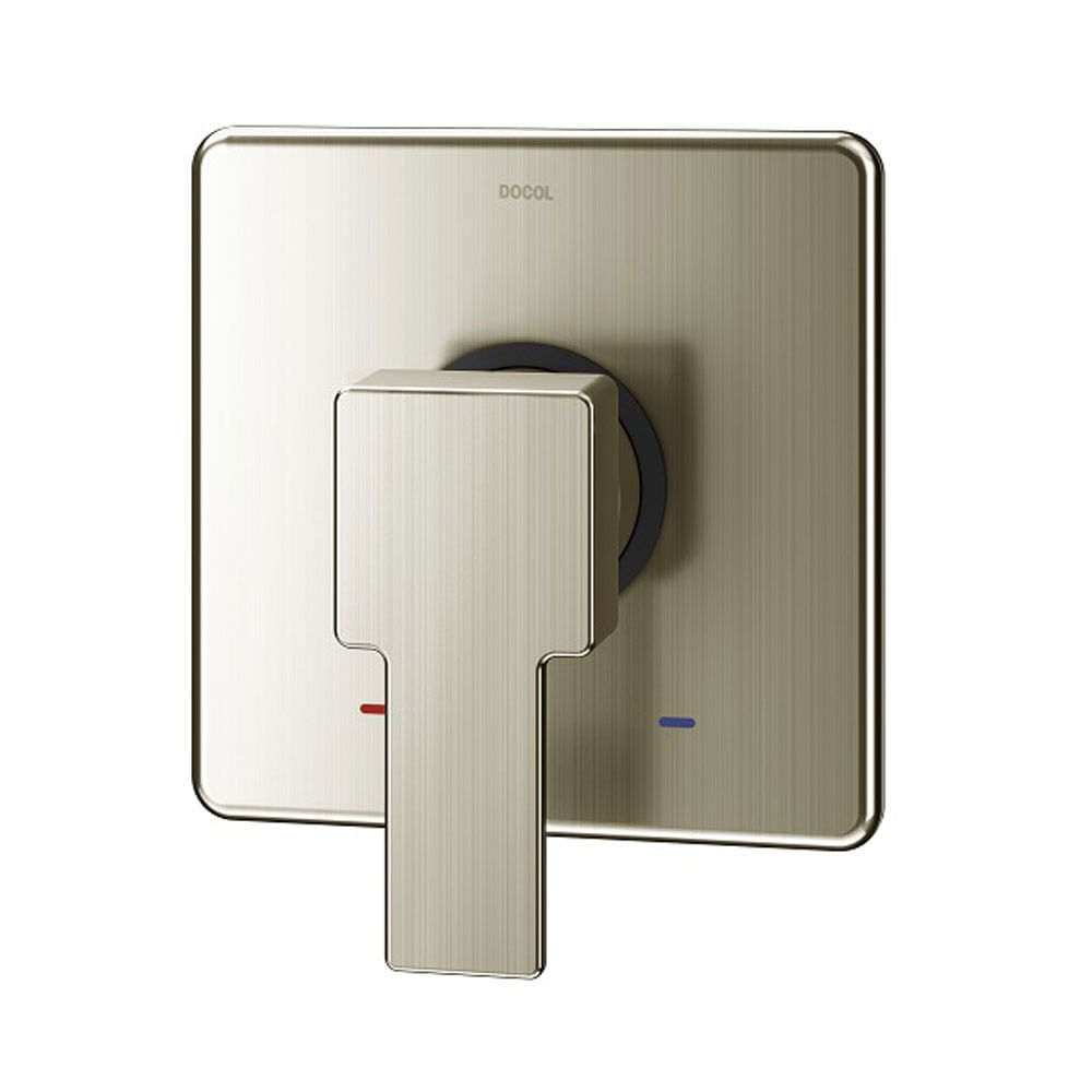 Acabamento Monocomando para Chuveiro e Ducha Higiênica Base Deca Edge Níquel Escovado - 01003244 - Docol