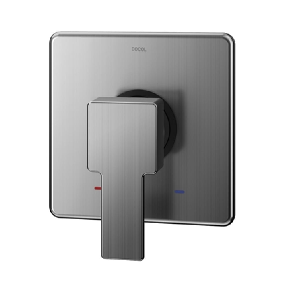 Acabamento Monocomando Chuveiro E Ducha Higiênica Base Deca Edge Grafite Escovado - Docol