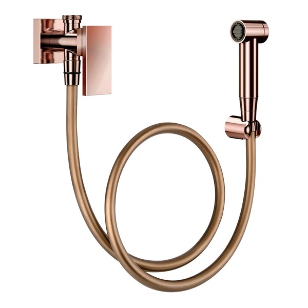 Encontraproduto.com.br - Ducha Higiênica Docol New Edge 925630 com Registro e Derivação Cobre Polido