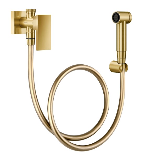 Encontraproduto.com.br - Ducha Higiênica Docol New Edge 925672 com Registro e Derivação Ouro Escovado