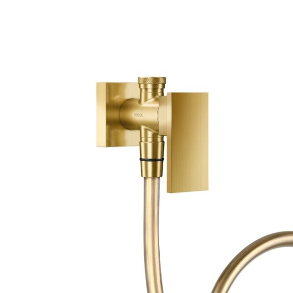 Encontraproduto.com.br - Ducha Higiênica Docol New Edge 925672 com Registro e Derivação Ouro Escovado