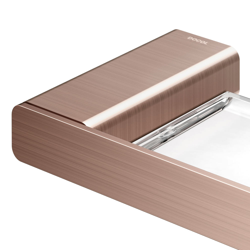 Encontraproduto.com.br - Saboneteira Docol Flat cobre escovado - 01013869 - Docol