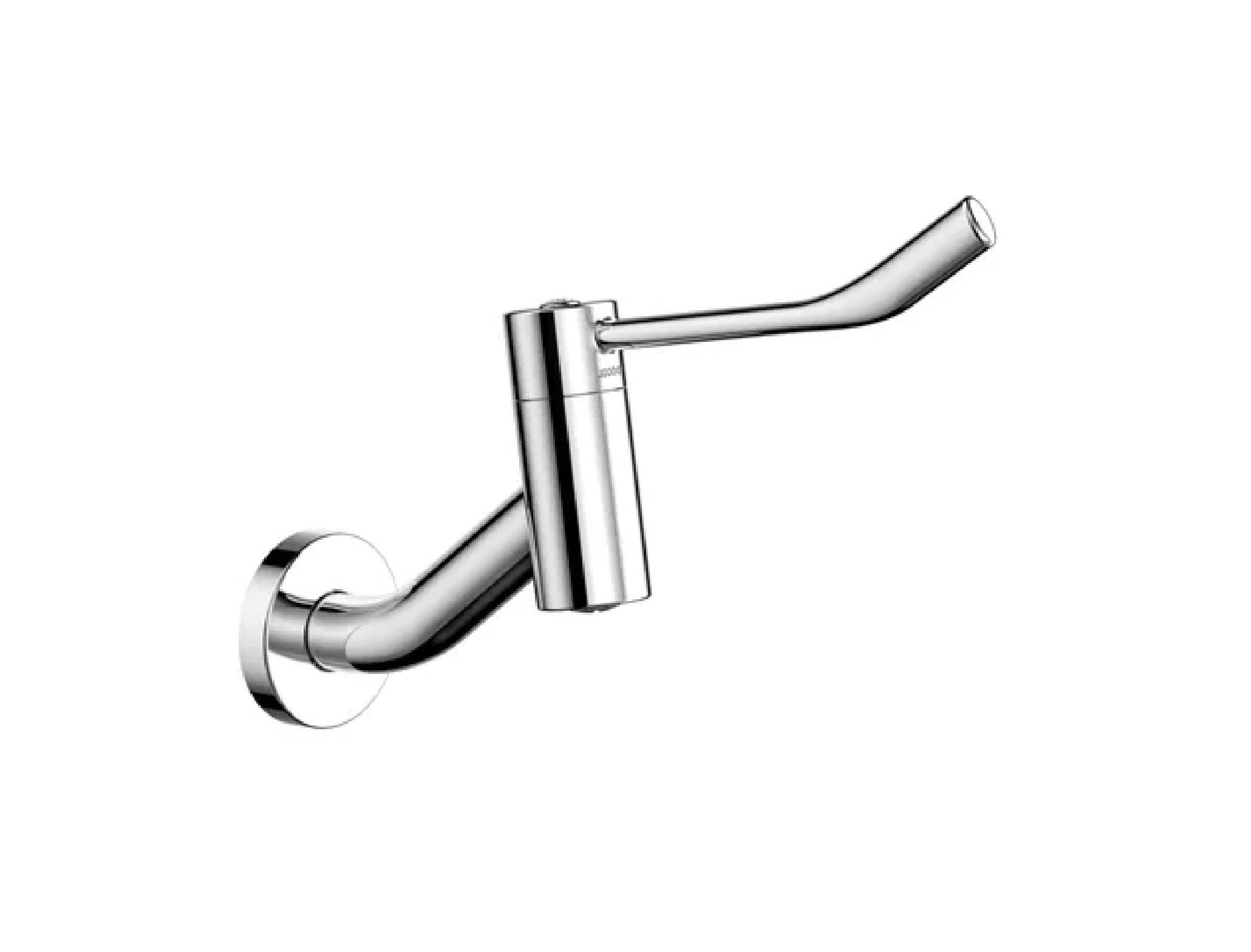 Encontraproduto.com.br - Torneira de Parede para Banheiro com Alavanca Bica Curta Nova Benefit Cromada Docol