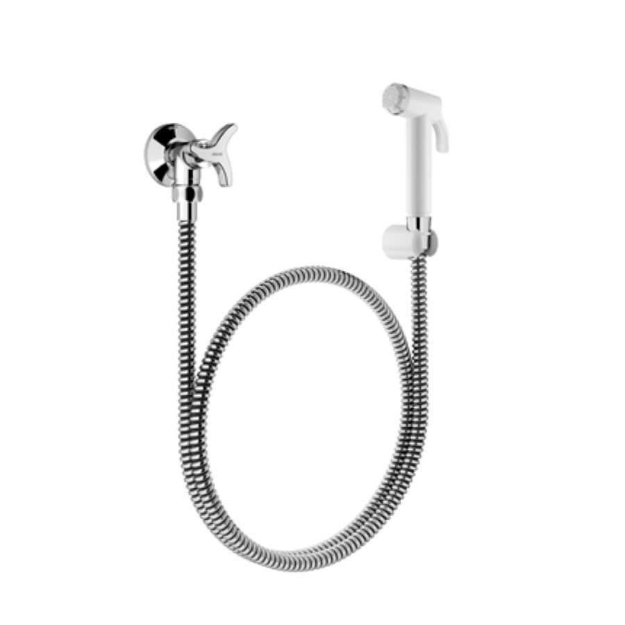 Encontraproduto.com.br - Ducha Higiênica Docol Trio 1258106 com Registro Branco / Cromado