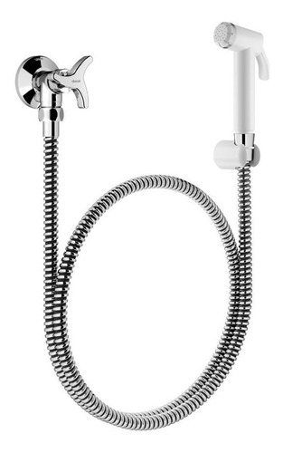 Ducha Higiênica Docol Trio 1258106 com Registro Branco / Cromado