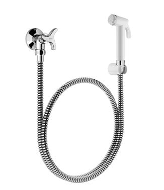 Encontraproduto.com.br - Ducha Higiênica Docol Trio 1258106 com Registro Branco / Cromado