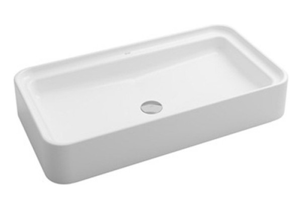 Encontraproduto.com.br - Cuba De Apoio Retangular Rt14  750x400x140mm White - Docol Louças