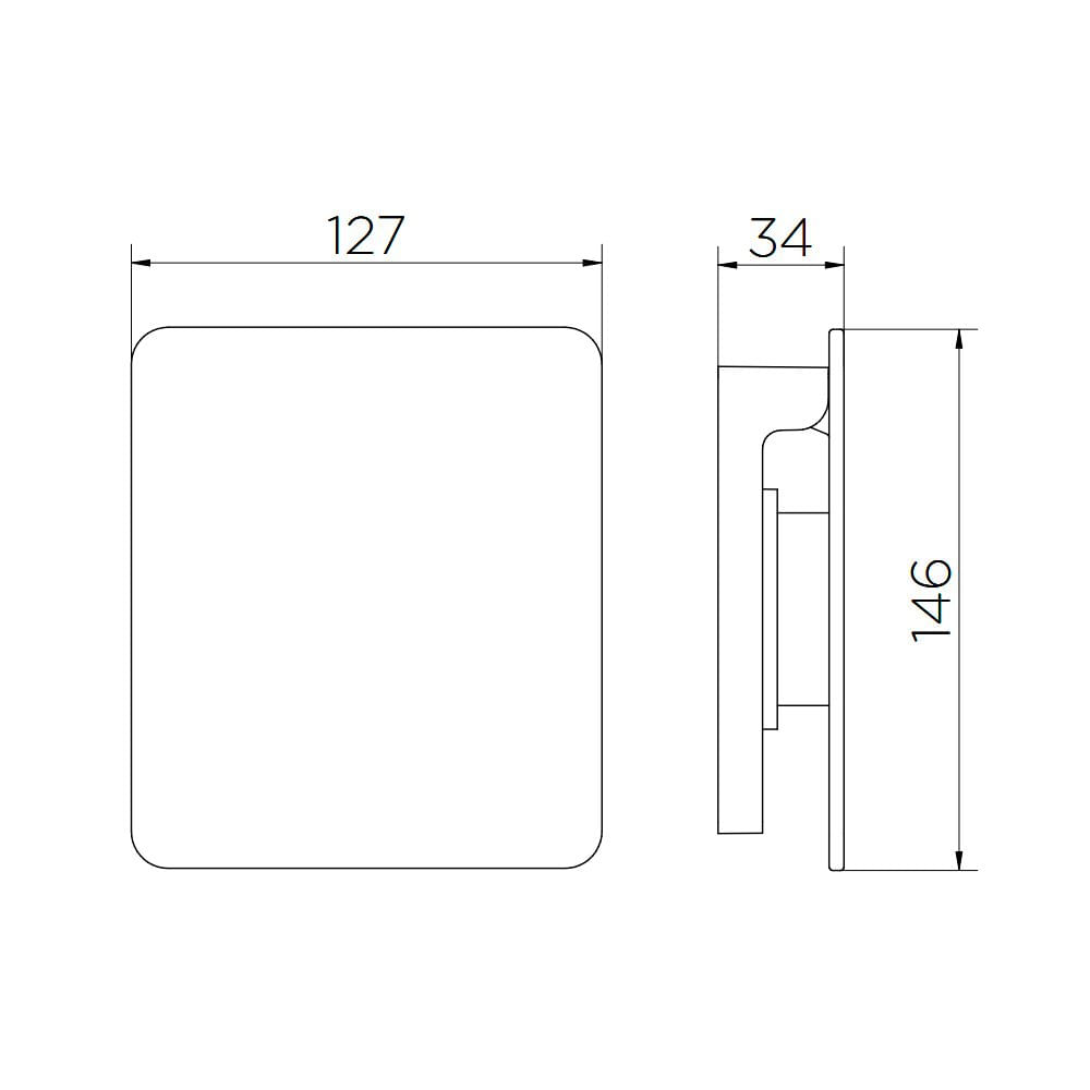 Encontraproduto.com.br - Acabamento para Válvula de Descarga Docol Flat 9317CE Ônix