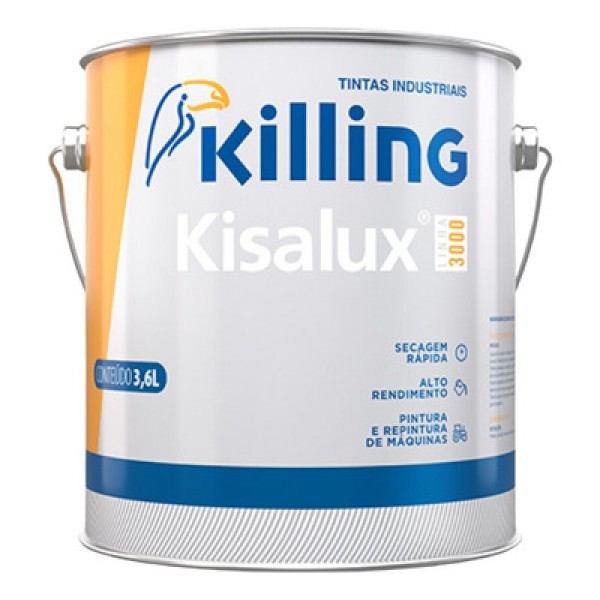 Encontraproduto.com.br - Tinta Esmalte Sintetico Kisalux  3.6lt Vermelho Massey Ferguson
