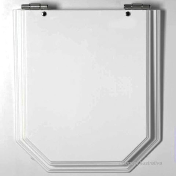 Encontraproduto.com.br - Assento sanitário atrium em mdf laqueado branco - tomdo
