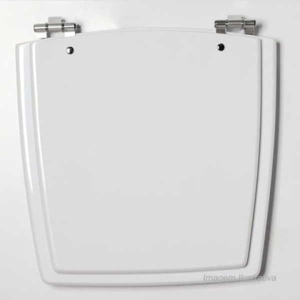 Encontraproduto.com.br - Assento sanitário nuage em mdf laqueado branco - tomdo