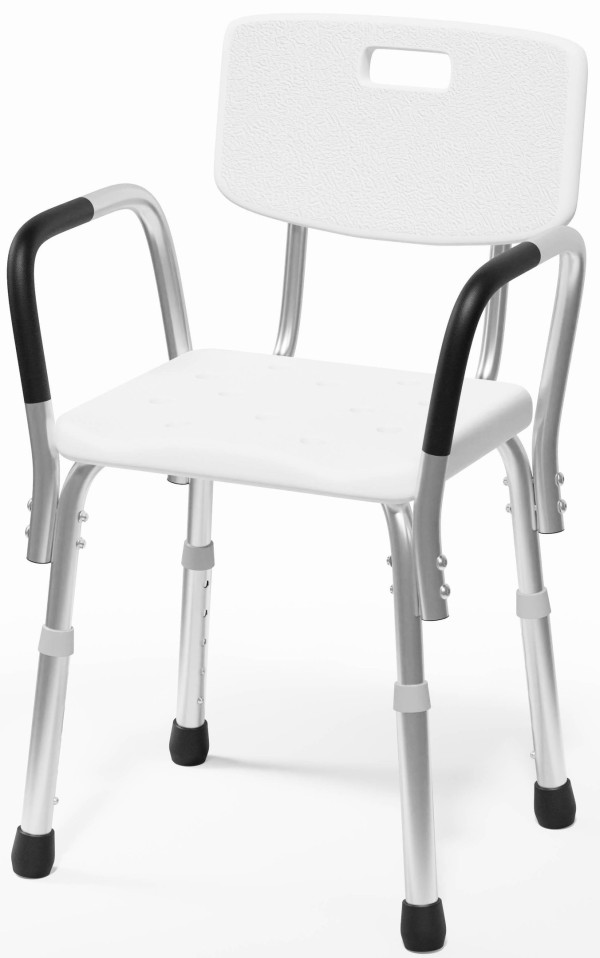 Encontraproduto.com.br - Cadeira Para Banho Sicmol Abaulada Com Encosto e Braco 26256