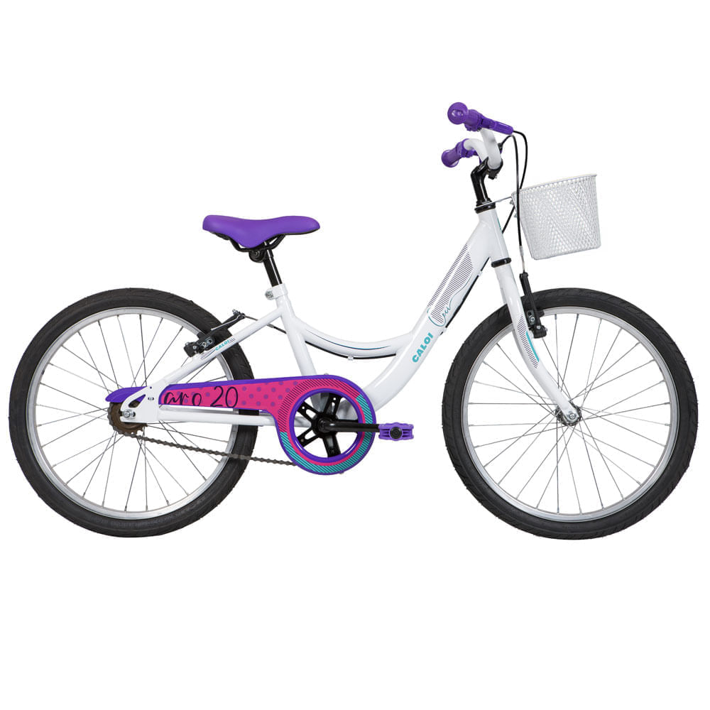 Encontraproduto.com.br - Bicicleta Infantil Aro 20 Caloi Ceci  Branca