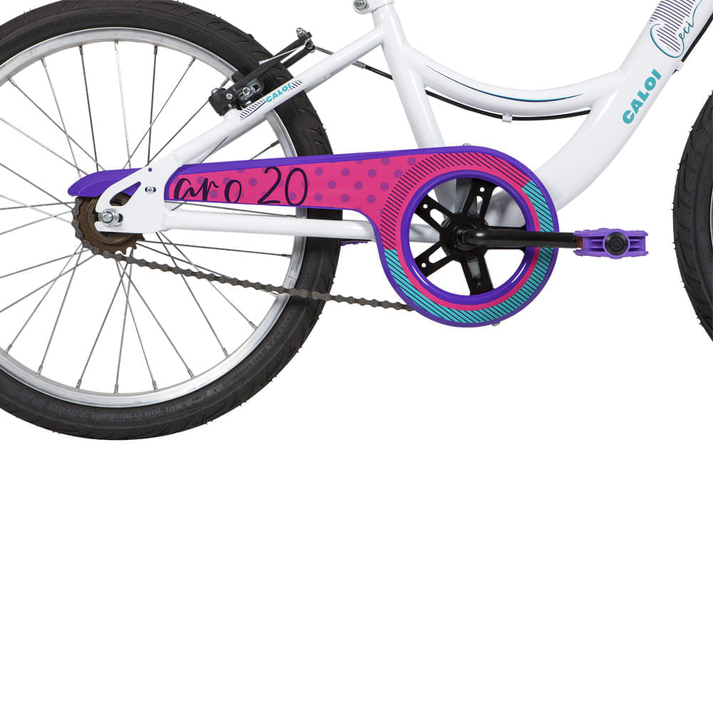 Encontraproduto.com.br - Bicicleta Infantil Aro 20 Caloi Ceci  Branca