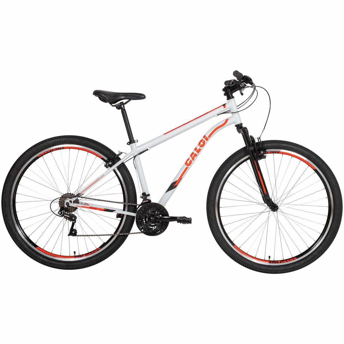 Encontraproduto.com.br - Bicicleta Caloi Velox Freios V-Brake Branca Aro 29 21V T17R29V21