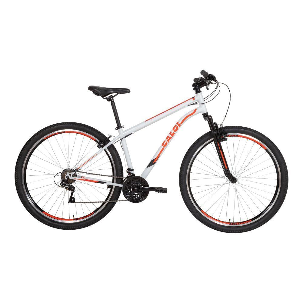 Encontraproduto.com.br - Bicicleta Caloi Velox Freios V-Brake Branca Aro 29 21V T17R29V21