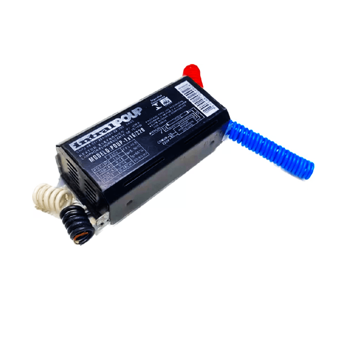 Encontraproduto.com.br - Reator Eletrônico Balastro para Lâmpada Fluorescente T8 1X16/15 220V - 02492 - Intral