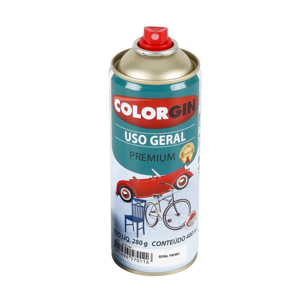 Encontraproduto.com.br - Tinta Spray Colorgin Uso Geral Laranja 400ML