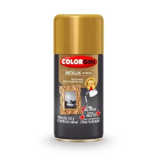 Spray metallik ouro 190 ml