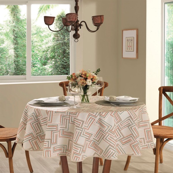 Encontraproduto.com.br - Toalha De Mesa Dohler Clean Estampada Emily 1,60m
