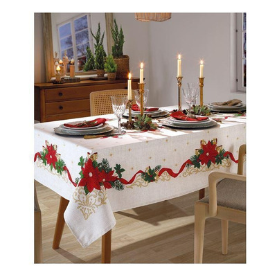 Encontraproduto.com.br - Toalha de Mesa Retangular 1,40MX2,10M Dohler Vermelho