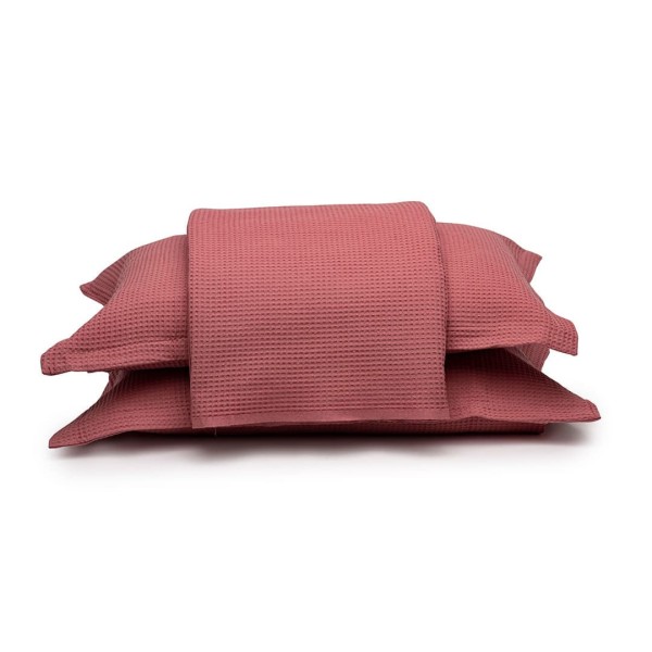 Encontraproduto.com.br - Colcha Casal 3 Peças Algodão Piquet Favo Dohler