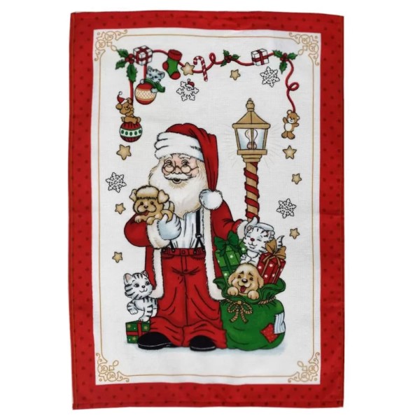 Encontraproduto.com.br - Pano De Copa Prata Dohler Natal Noel