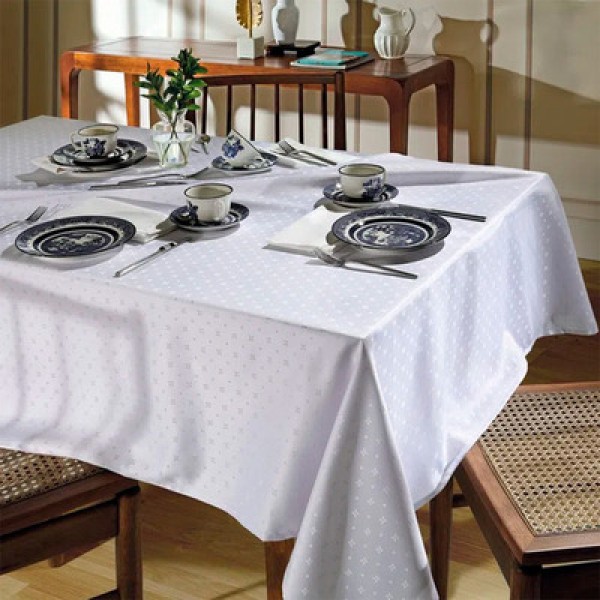 Encontraproduto.com.br - Toalha de mesa 4 lugares Quadrada Requinte 1,60m x 1,60m - Dohler