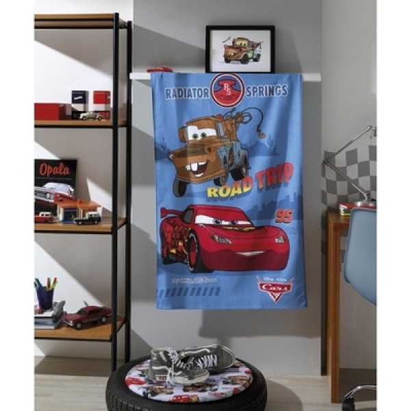 Encontraproduto.com.br - Toalha de Banho Infantil Felpuda Carros 70X115CM - DOHLER