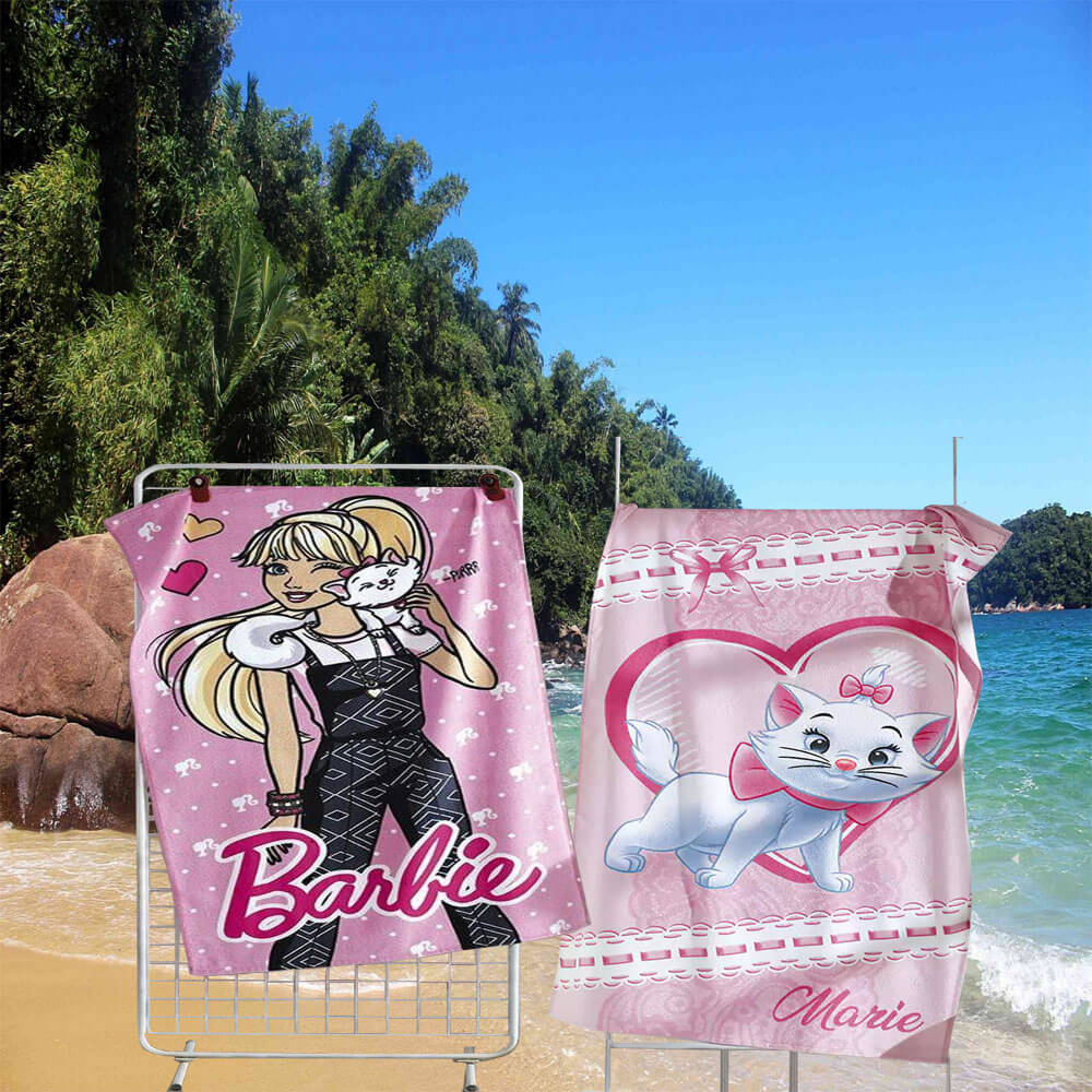 Encontraproduto.com.br - Toalha de Praia Aveludada Lincenciada III AF-958 Estampada 70cm x 1,30m - Dohler