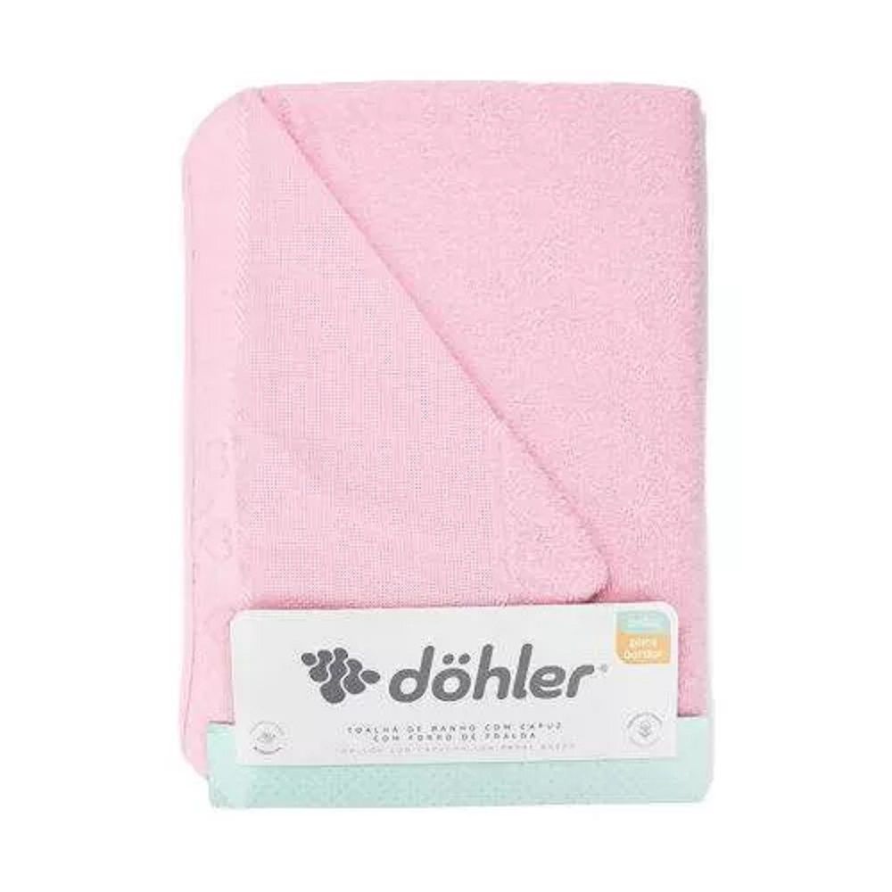 Encontraproduto.com.br - Toalha com Capuz Para Bordar Baby Love - Döhler