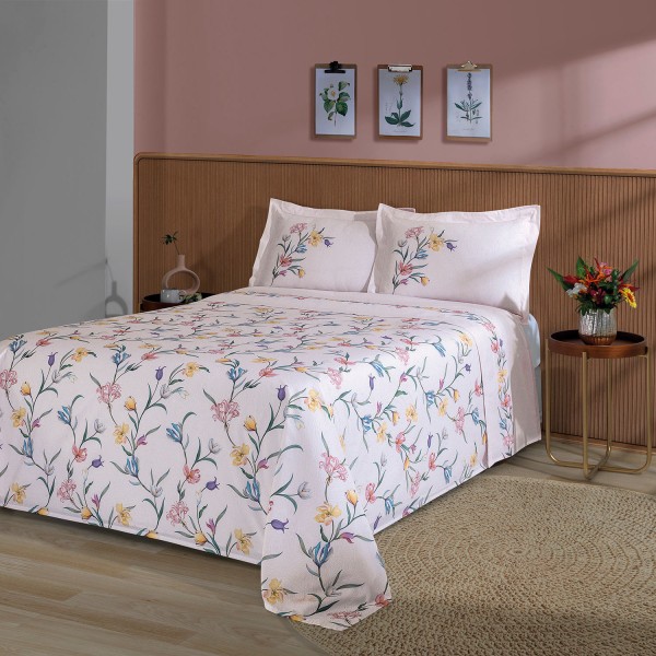 Encontraproduto.com.br - Jogo de Cama Casal Rubi 200 Fios com 4 Peças - Dohler