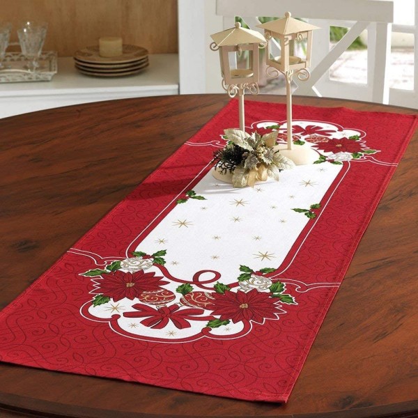 Encontraproduto.com.br - Trilho Mesa 35x100 Flores Natal Dohler