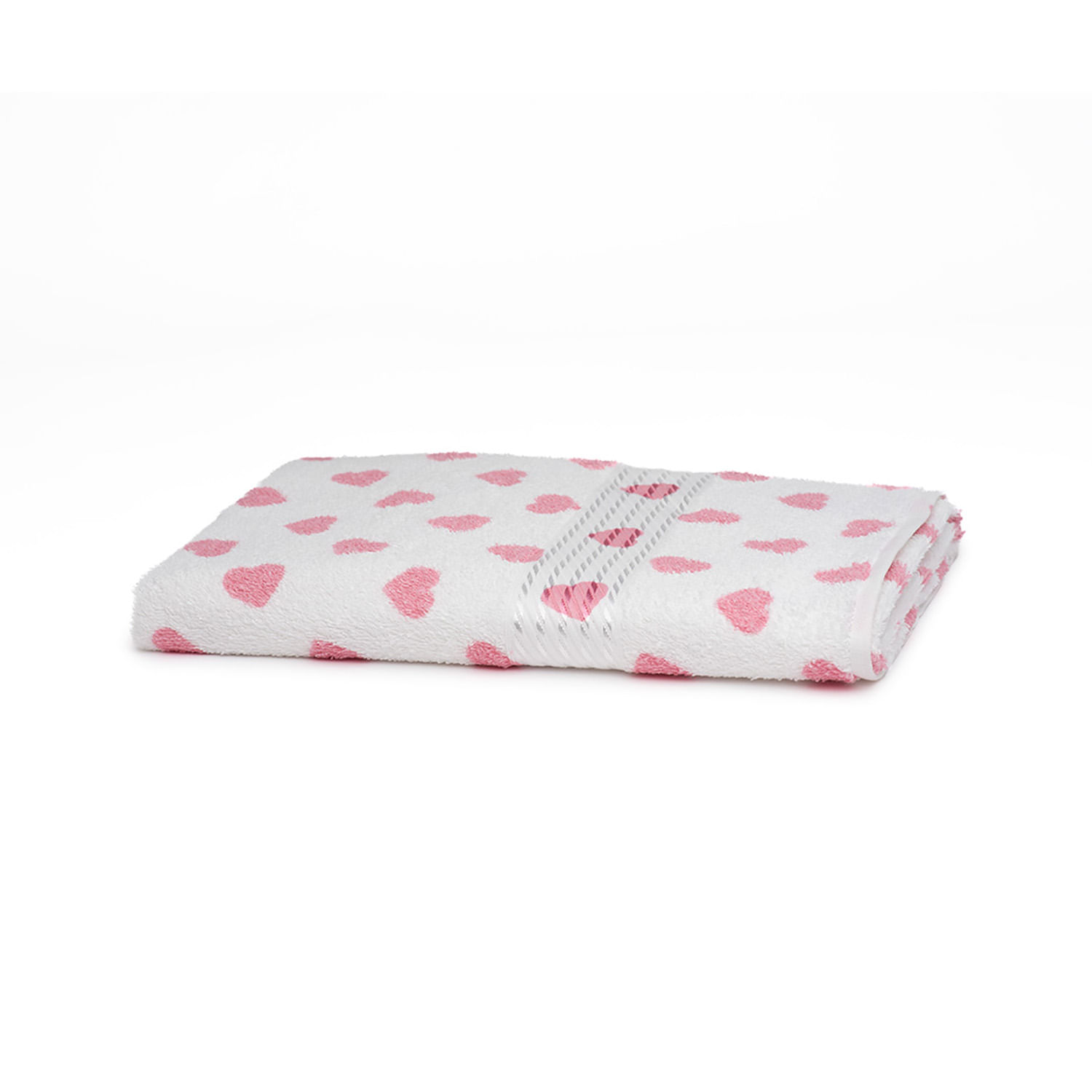 Encontraproduto.com.br - Toalha de Banho Döhler Felpudo Prisma Estampado Formosa 10 70cm x 140cm - Rosa