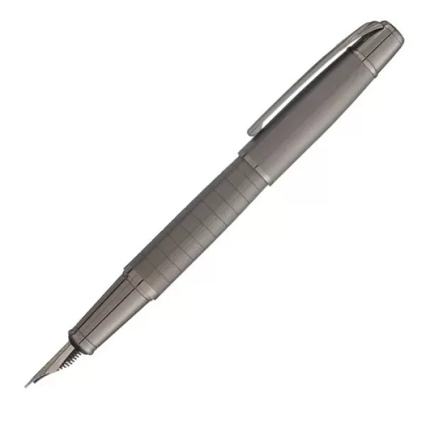 Encontraproduto.com.br - Caneta Tinteiro Crown Ref: Ex38000f Ebony Chumbo
