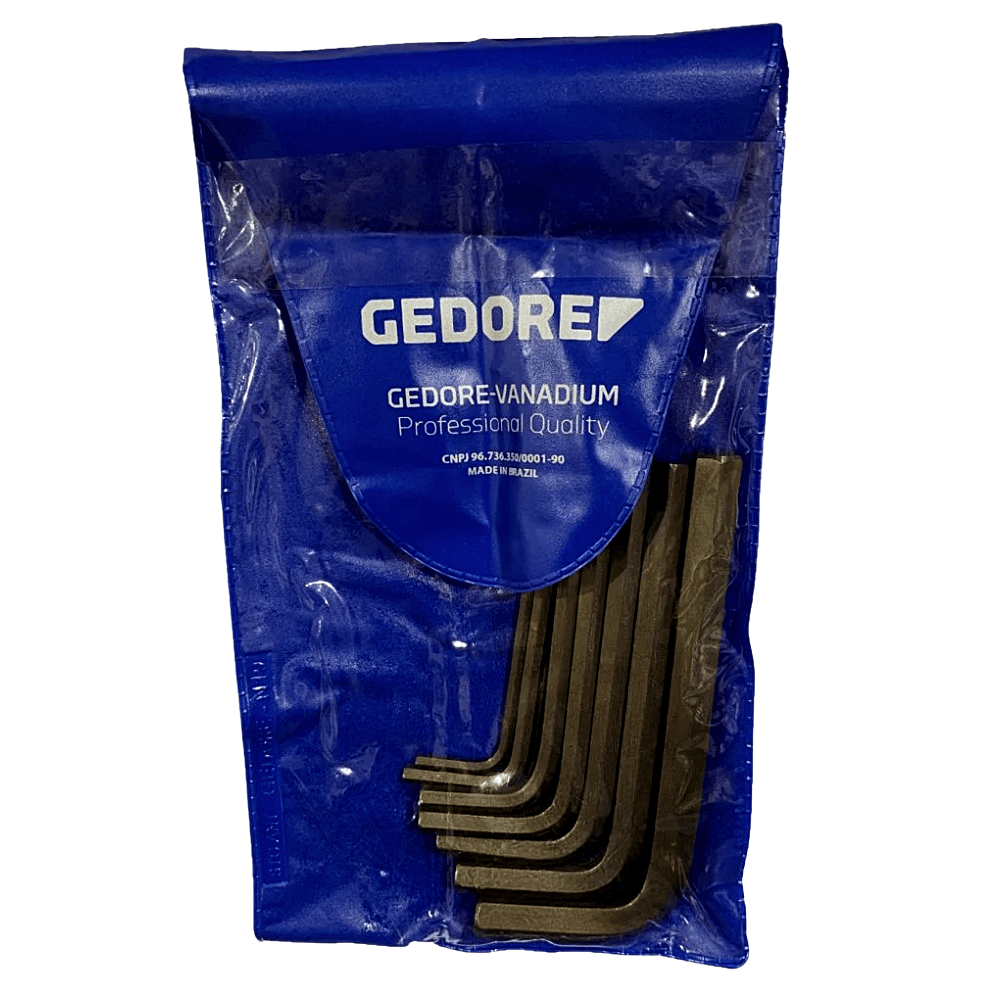 Encontraproduto.com.br - Jogo de Chaves Allen Gedore 1,50mm X 10mm com 11 Peças