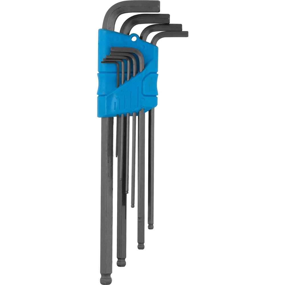 Encontraproduto.com.br - Jogo de Chave Allen 9 Peças 1,5-10mm Abaulada Longa 012956 - Gedore