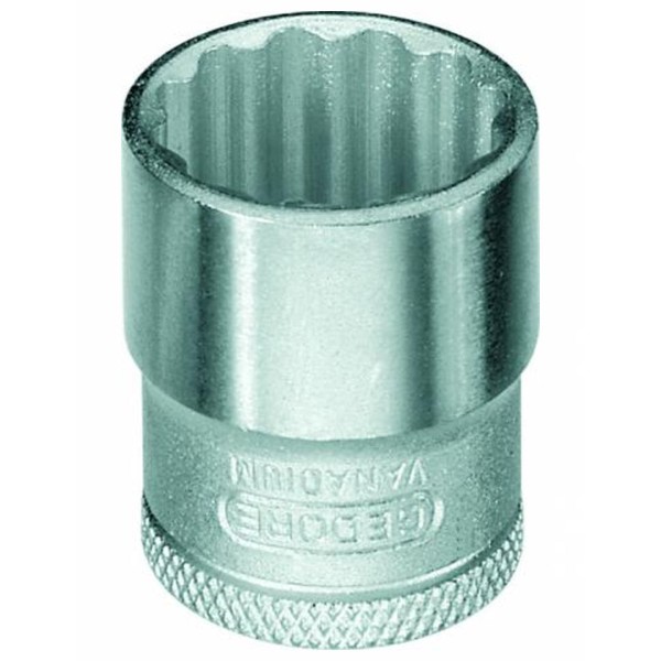 Encontraproduto.com.br - Soquete Estriado 3/8 Pol. 043 11/16 Pol. D30 Gedore