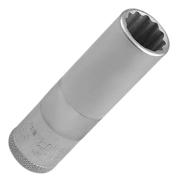 Encontraproduto.com.br - Soquete estriado longo 16 mm com encaixe de 1/2