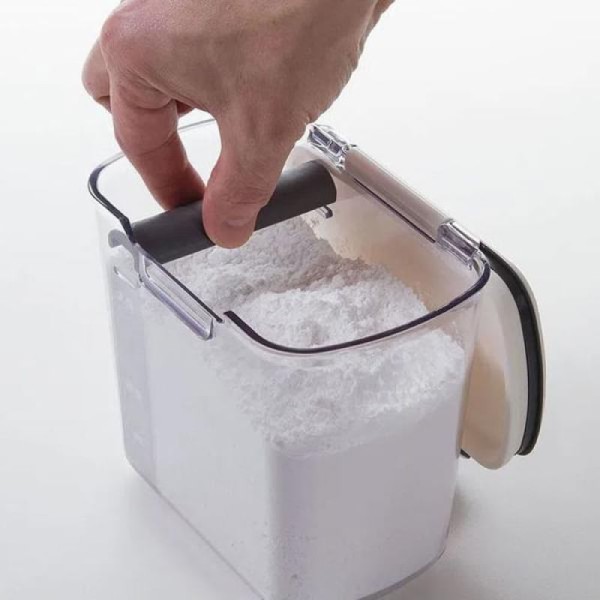 Encontraproduto.com.br - Pote para armazenar açúcar refinado em plástico e silicone Progressive 950ml